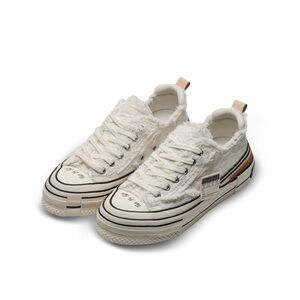 xVESSEL Unisex Tiramisu Lows White Hidden Lift Sneakers Size M/4 W/6